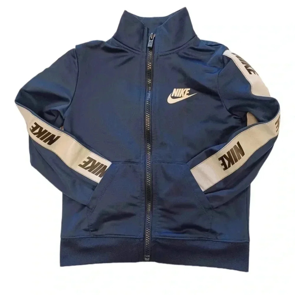 Nike Track Jacket Blue and White Size 3T